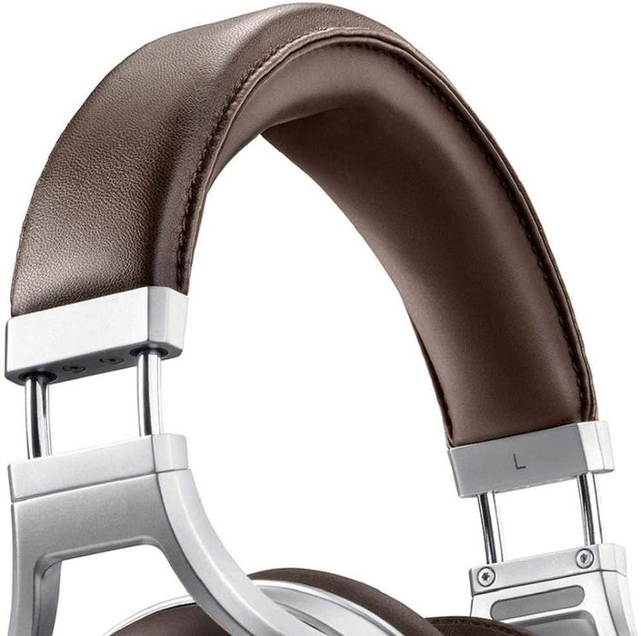 Denon AH-D5200 | Wired circum-aural headset - Zebrawood shells - Aluminium structure - High-end - Lightweight - Brown-SONXPLUS Victoriaville