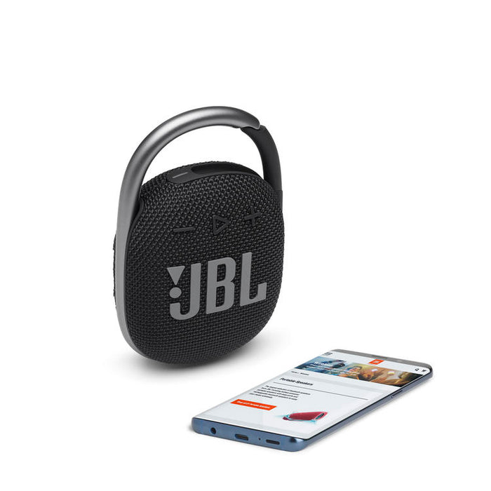 JBL Clip 4 | Ultra-portable Speaker - Bluetooth - Waterproof - 10 Hours autonomy - Black-SONXPLUS Victoriaville