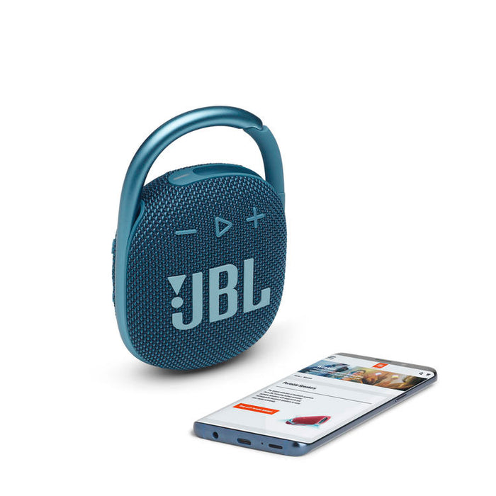 JBL Clip 4 | Haut-parleur Ultra-portable - Bluetooth - Imperméable - Autonomie 10 Heures - Bleu-SONXPLUS Victoriaville