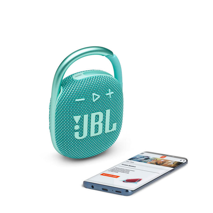 JBL Clip 4 | Haut-parleur Ultra-portable - Bluetooth - Imperméable - Autonomie 10 Heures - Sarcelle-SONXPLUS Victoriaville