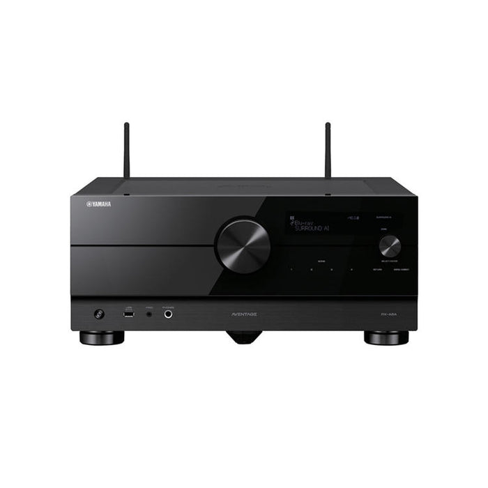 Yamaha RXA8A | AV home theater receiver 11.2 - Aventage Series - HDMI 8K - MusicCast - HDR10+ - 150W X 11 with Zone 3 - Black-SONXPLUS Victoriaville