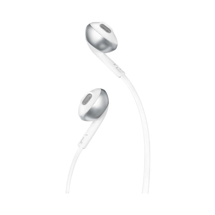 JBL Tune 205 | Wired In-Ear Headphones - JBL Pure Bass - Microphone - Chrome-SONXPLUS Victoriaville