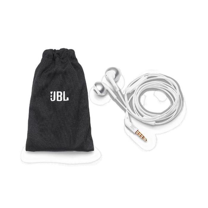 JBL Tune 205 | Wired In-Ear Headphones - JBL Pure Bass - Microphone - Chrome-SONXPLUS Victoriaville