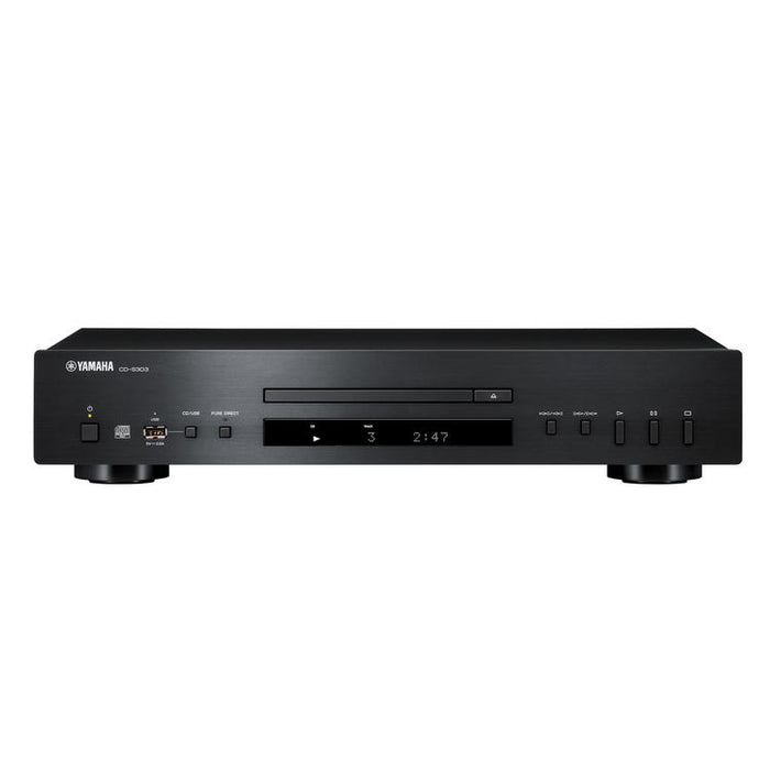 Yamaha CD-S303 | CD Player - High Quality - USB Socket - Pure Direct - Intelligent Digital Servo - Black-SONXPLUS Victoriaville