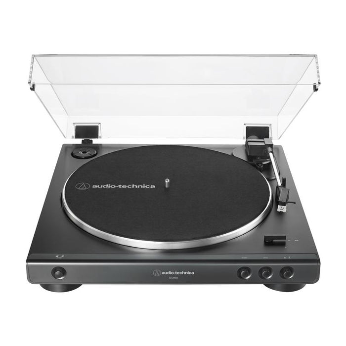 Audio-Technica AT-LP60XBK | Stereo Turntable - Belt Drive - Fully Automatic - Black-SONXPLUS Victoriaville