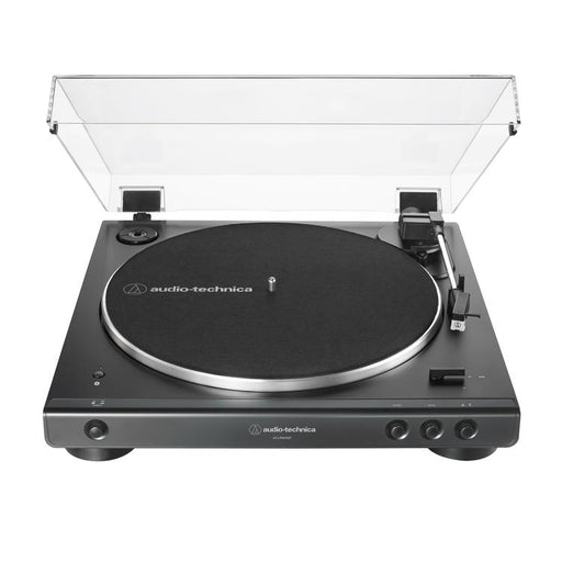 Audio-Technica AT-LP60XBTBK | Table tournante Stéréo - Sans fil - Bluetooth - Entraînement par courroie - Entièrement automatique - Noir-SONXPLUS Victoriaville