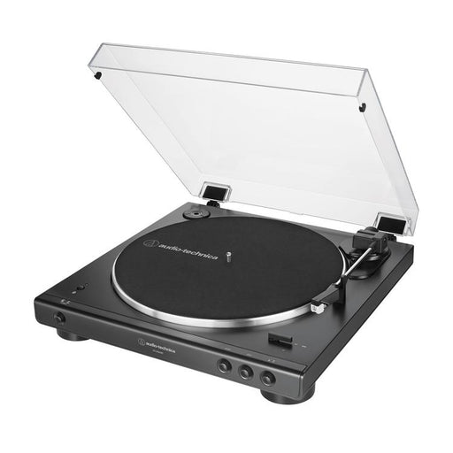 Audio-Technica AT-LP60XBTBK | Table tournante Stéréo - Sans fil - Bluetooth - Entraînement par courroie - Entièrement automatique - Noir-SONXPLUS Victoriaville