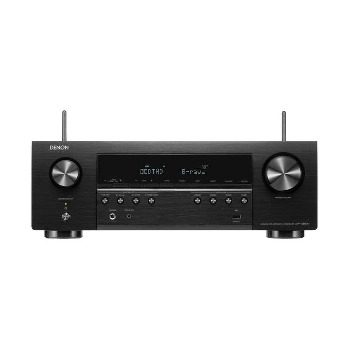 Denon AVRS660H | 5.2 channel AV receiver - Home theater - 8K - HEOS integrated - Voice control - 75 W / Channel - Black-SONXPLUS Victoriaville