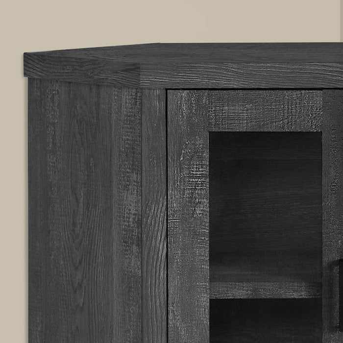 Monarch Specialties I 2716 | TV stand - 42" - Corner - Imitation wood - Black-SONXPLUS Victoriaville