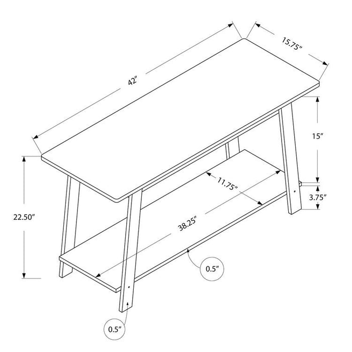 Monarch Specialties I 2735 | TV Stand - 42" - Espresso-SONXPLUS Victoriaville