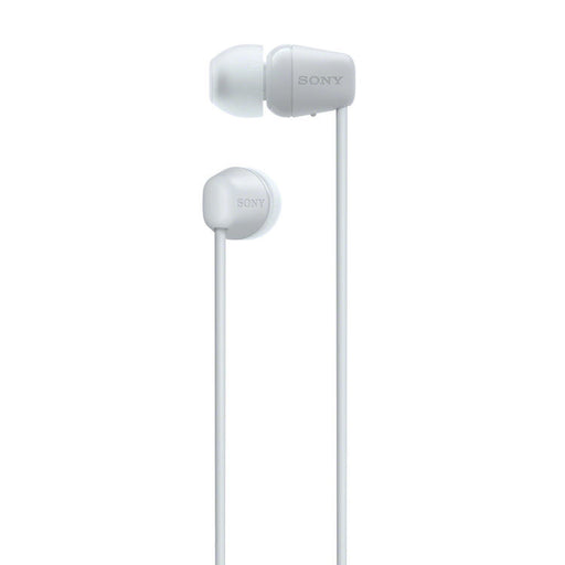 Sony WI-C100 | In-ear headphones - Wireless - Bluetooth - Around the neck - Microphone - IPX4 - White-SONXPLUS Victoriaville