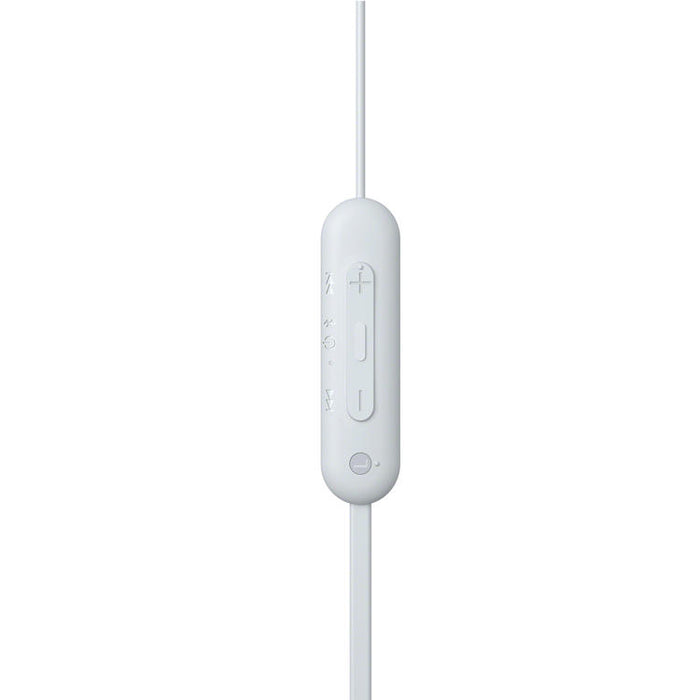 Sony WI-C100 | In-ear headphones - Wireless - Bluetooth - Around the neck - Microphone - IPX4 - White-SONXPLUS Victoriaville