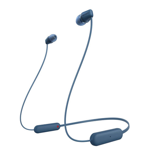 Sony WI-C100 | In-ear headphones - Wireless - Bluetooth - Around the neck - Microphone - IPX4 - Blue-SONXPLUS Victoriaville