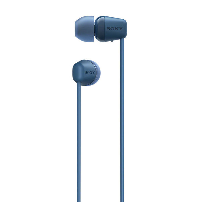 Sony WI-C100 | In-ear headphones - Wireless - Bluetooth - Around the neck - Microphone - IPX4 - Blue-SONXPLUS Victoriaville