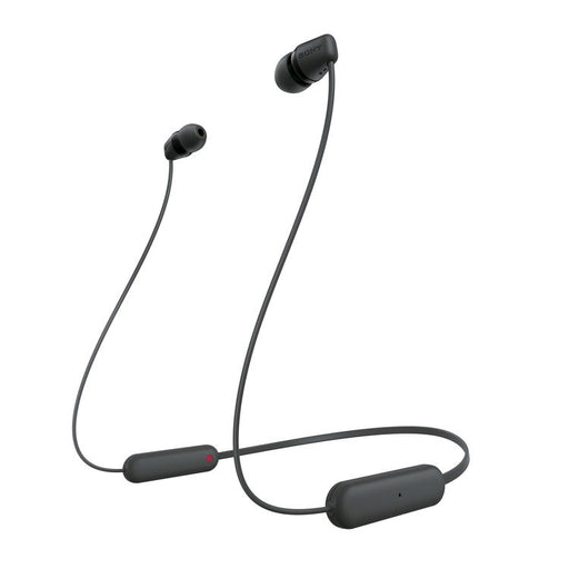 Sony WI-C100 | Écouteurs intra-auriculaires - Sans fil - Bluetooth - Autour du cou - Microphone - IPX4 - Noir-SONXPLUS Victoriaville