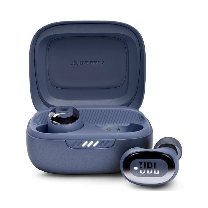 JBL Live Free 2 | In-Ear Headphones - 100% Wireless - Bluetooth - Smart Ambient - Microphones - Blue-SONXPLUS Victoriaville