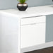 Monarch Specialties I 7582 | Computer cabinet - 70" - Corner - L-shaped design - Reversible configuration - With drawers - Gloss white finish-SONXPLUS Victoriaville