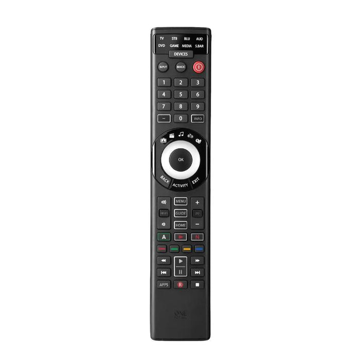 One for All URC7880R | Smart universal remote control for any TV - Smart Series - For 8 devices - Black-SONXPLUS Victoriaville