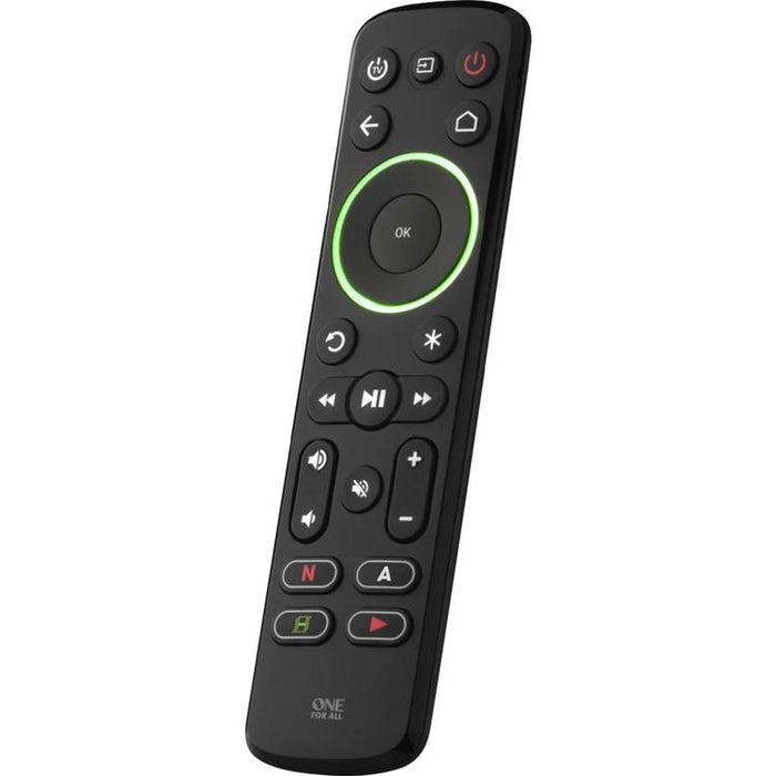 One for All URC7935R | Télécommande universelle intelligente pour téléviseur, appareil de streaming et barre de son - Série Smart - Noir-SONXPLUS Victoriaville