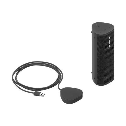 Sonos | Ensemble de Recharge Roam - 1 Haut-parleur Roam portatif - 1 Chargeur Roam - Noir-SONXPLUS Victoriaville