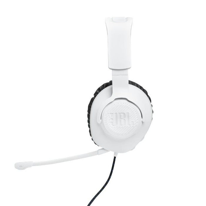 JBL Quantum 100P | Casque de jeu filaire circum-auriculaire - Pour Console Playstation - Blanc/Bleu-SONXPLUS Victoriaville