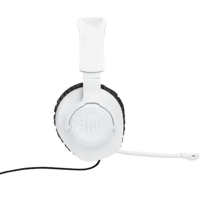 JBL Quantum 100P | Wired circumaural gaming headset - For Playstation Console - White/Blue-SONXPLUS Victoriaville