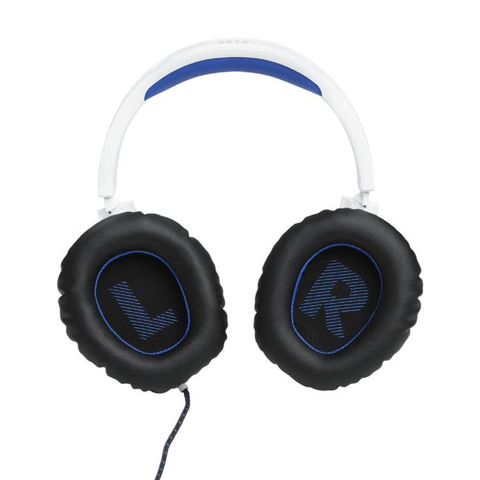 JBL Quantum 100P | Casque de jeu filaire circum-auriculaire - Pour Console Playstation - Blanc/Bleu-SONXPLUS Victoriaville