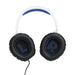 JBL Quantum 100P | Wired circumaural gaming headset - For Playstation Console - White/Blue-SONXPLUS Victoriaville