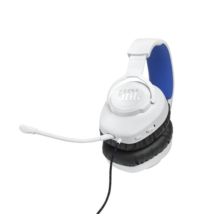 JBL Quantum 100P | Casque de jeu filaire circum-auriculaire - Pour Console Playstation - Blanc/Bleu-SONXPLUS Victoriaville