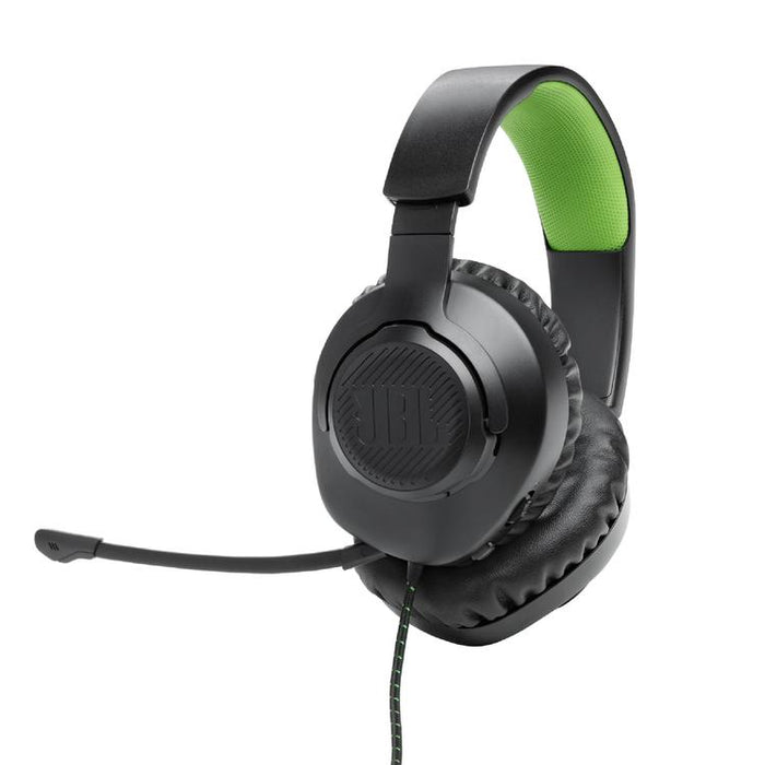 JBL Quantum 100X | Circumaural Wired Gaming Headphones - For X-box Console - Black/Green-SONXPLUS Victoriaville