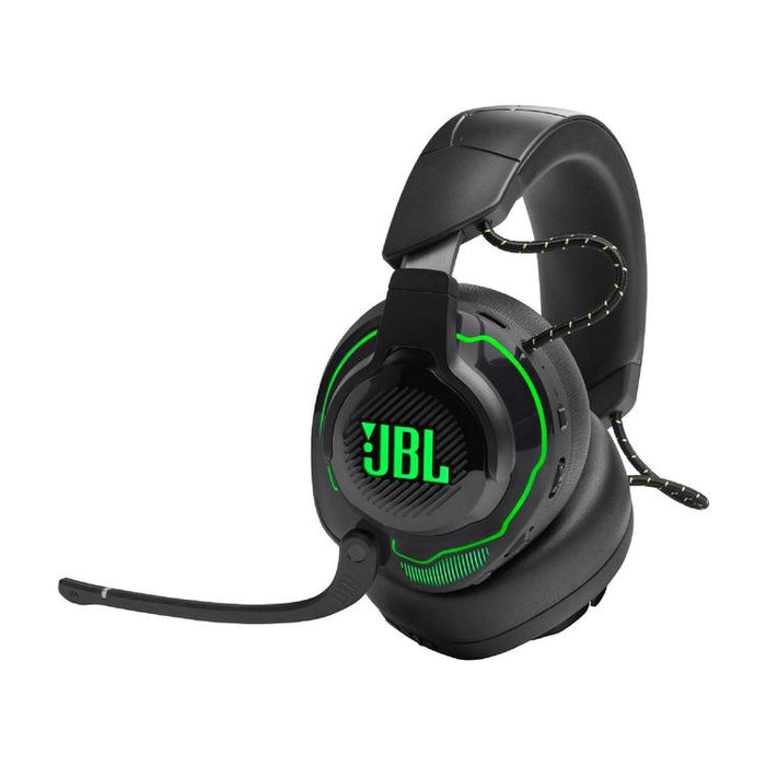 JBL Quantum 910X | Pro circumaural gaming headset - Wireless - For X-box Console - RGB lighting - Noise reduction - Black/Green-SONXPLUS Victoriaville