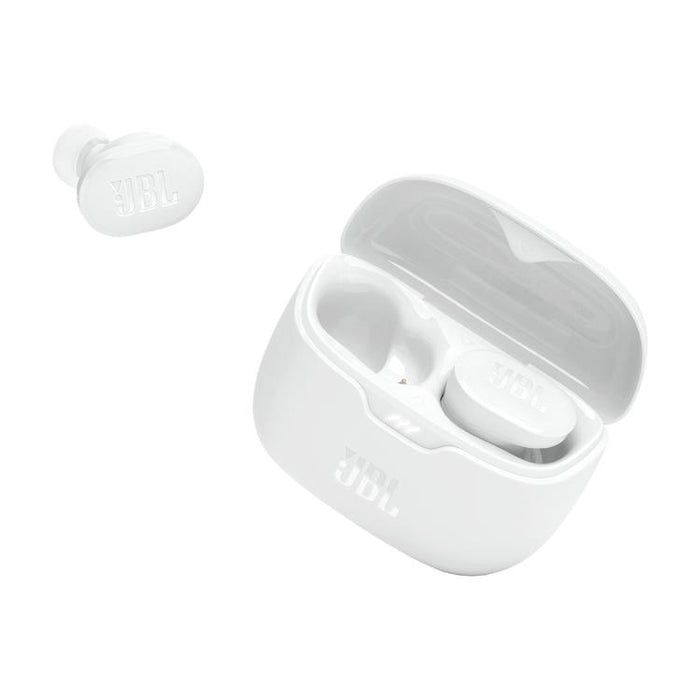 JBL Tune Buds | In-Ear Headphones - 100% Wireless - Bluetooth - Noise reduction - 4 microphones - White-SONXPLUS Victoriaville