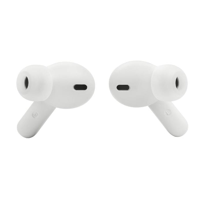 JBL Vibe Beam | In-Ear Headphones - Wireless - Bluetooth - Smart Ambient Technology - White-SONXPLUS Victoriaville