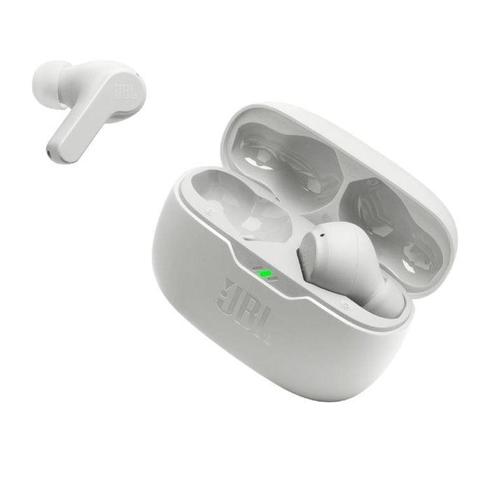 JBL Vibe Beam | In-Ear Headphones - Wireless - Bluetooth - Smart Ambient Technology - White-SONXPLUS Victoriaville