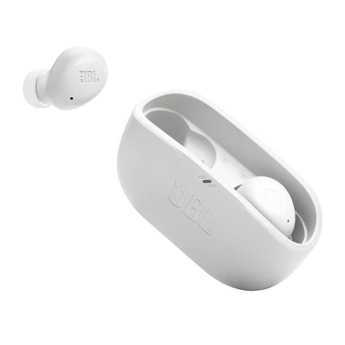 JBL Vibe Buds | In-Ear Headphones - Wireless - Bluetooth - Smart Ambient Technology - White-SONXPLUS Victoriaville