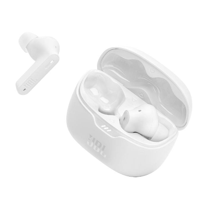 JBL Tune Beam | Écouteurs intra-auriculaires - 100% Sans fil - Bluetooth - Smart Ambient - Conception Stick-open - Blanc-SONXPLUS Victoriaville