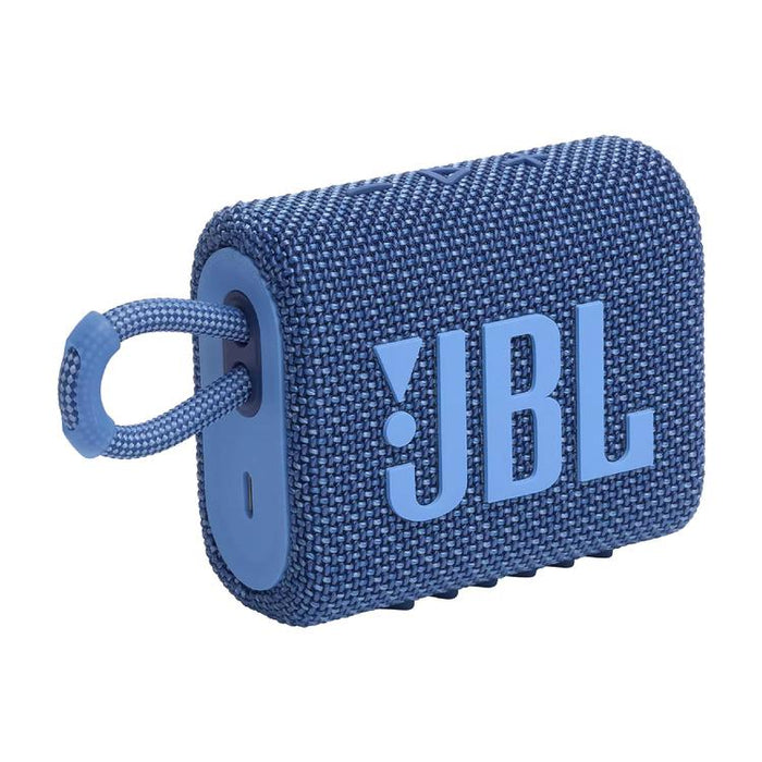 JBL Go 3 Eco | Mini Haut-parleur - Ultra-portable - Bluetooth - IP67 - Bleu-SONXPLUS Victoriaville