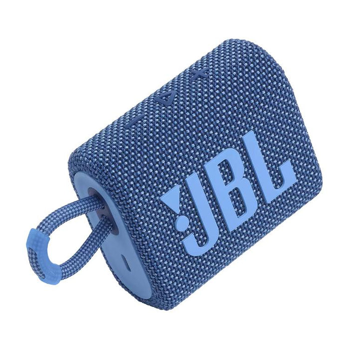 JBL Go 3 Eco | Mini Speaker - Ultra-portable - Bluetooth - IP67 - Blue-SONXPLUS Victoriaville