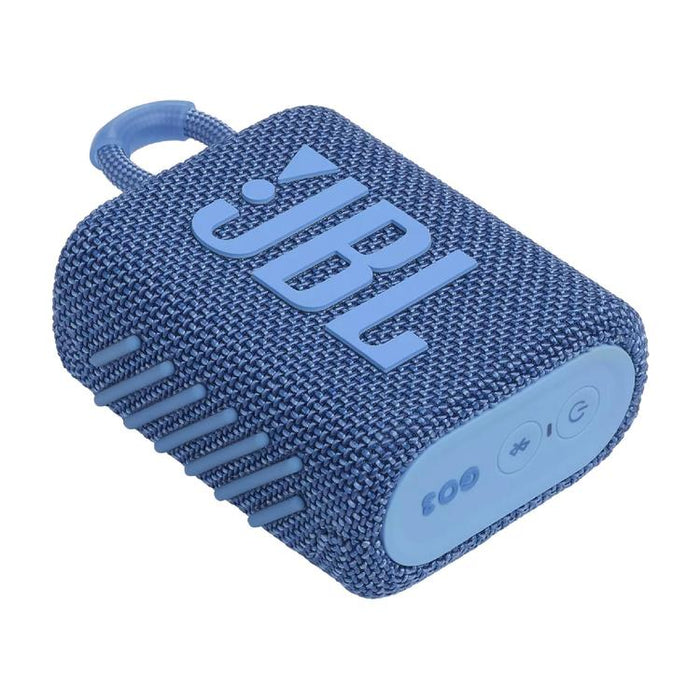 JBL Go 3 Eco | Mini Speaker - Ultra-portable - Bluetooth - IP67 - Blue-SONXPLUS Victoriaville