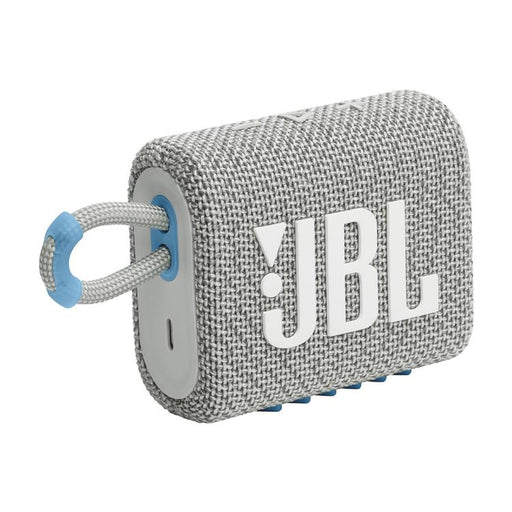 JBL Go 3 Eco | Mini Haut-parleur - Ultra-portable - Bluetooth - IP67 - Blanc-SONXPLUS Victoriaville