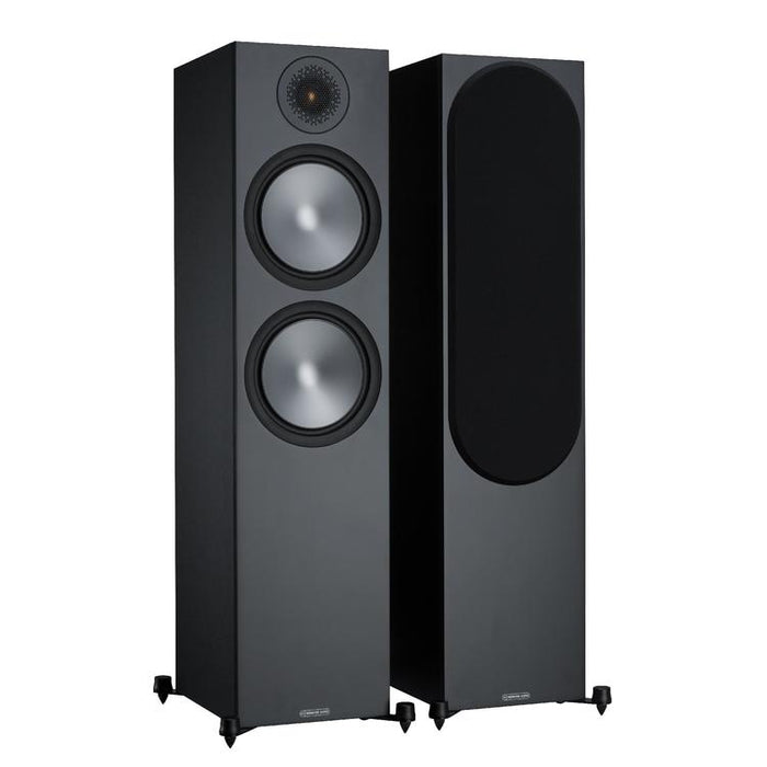 Monitor Audio Bronze 500 | Floorstanding Speakers - Tower - 2.5 way - 200W - Bronze Series - Pair - Black-SONXPLUS Victoriaville