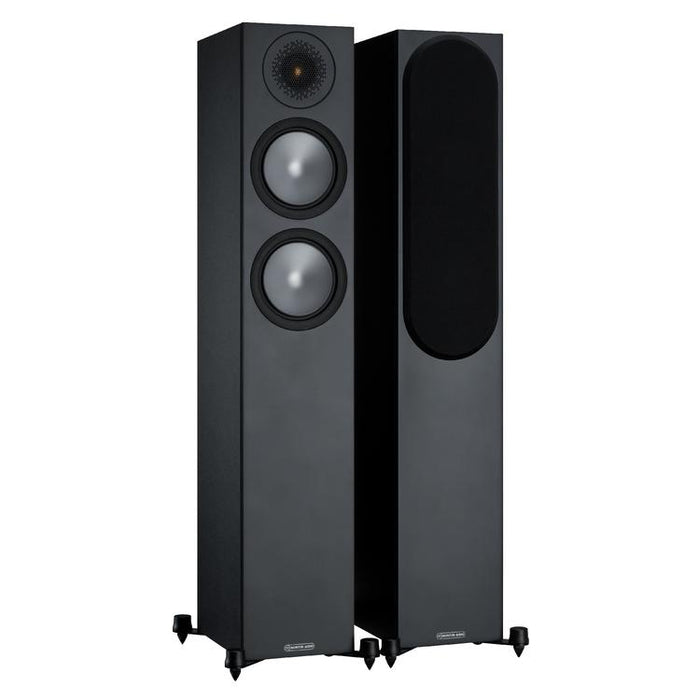 Monitor Audio Bronze 200 | Haut-parleurs de plancher - Tour - 2.5 voies - 120W - Série Bronze - Paire - Noir-SONXPLUS Victoriaville