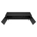 Monarch Specialties I 2781 | 72'' TV stand - Black base - With 2 faux wood doors-SONXPLUS Victoriaville