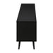 Monarch Specialties I 2781 | 72'' TV stand - Black base - With 2 faux wood doors-SONXPLUS Victoriaville