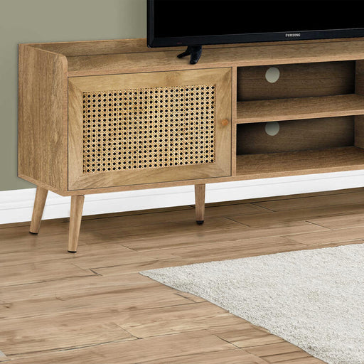 Monarch Specialties I 2723 | 72'' TV stand - With storage - Walnut-SONXPLUS Victoriaville