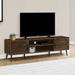 Monarch Specialties I 2717 | Meuble pour téléviseur 72'' - Simili-bois brun - Avec 2 portes-SONXPLUS Victoriaville