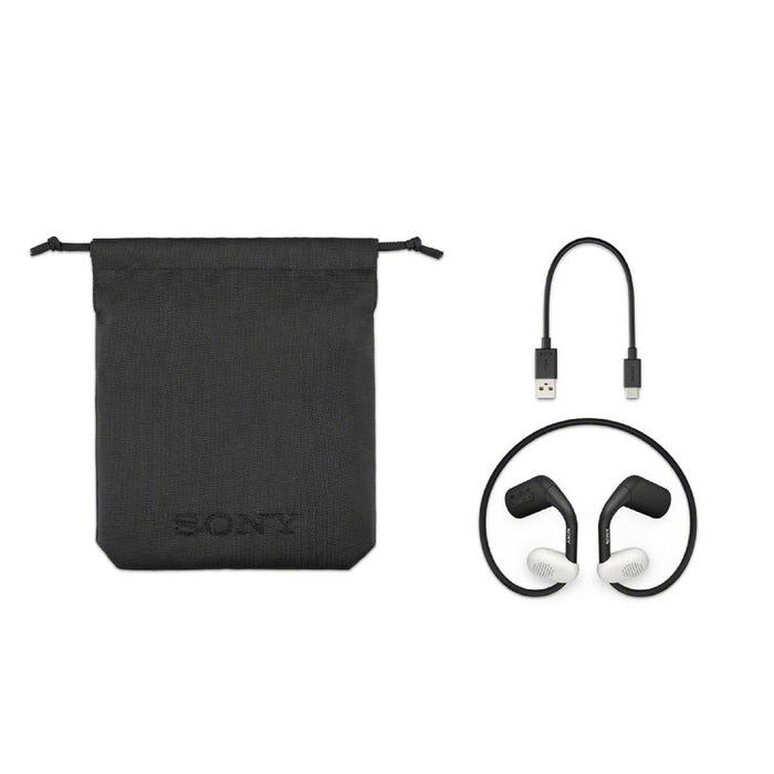 Sony Float Run WIOE610 | Headphones with microphone - Over-the-ear - Bluetooth - Wireless - Black-SONXPLUS Victoriaville