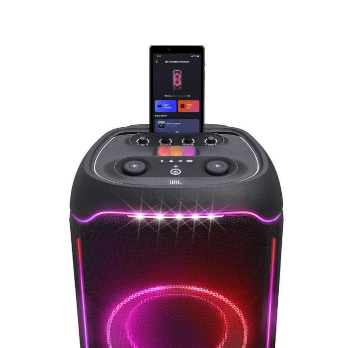 JBL PartyBox Ultimate | Portable speaker - Light game - WiFi 6 - Bluetooth 5.3 - Black-SONXPLUS Victoriaville