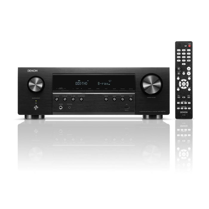 DENON AVRS670H | Récepteur AV cinéma maison 5.2 Canaux - HDMI 8K - Heos intégré - Bluetooth - Wi-Fi - Noir-SONXPLUS Victoriaville