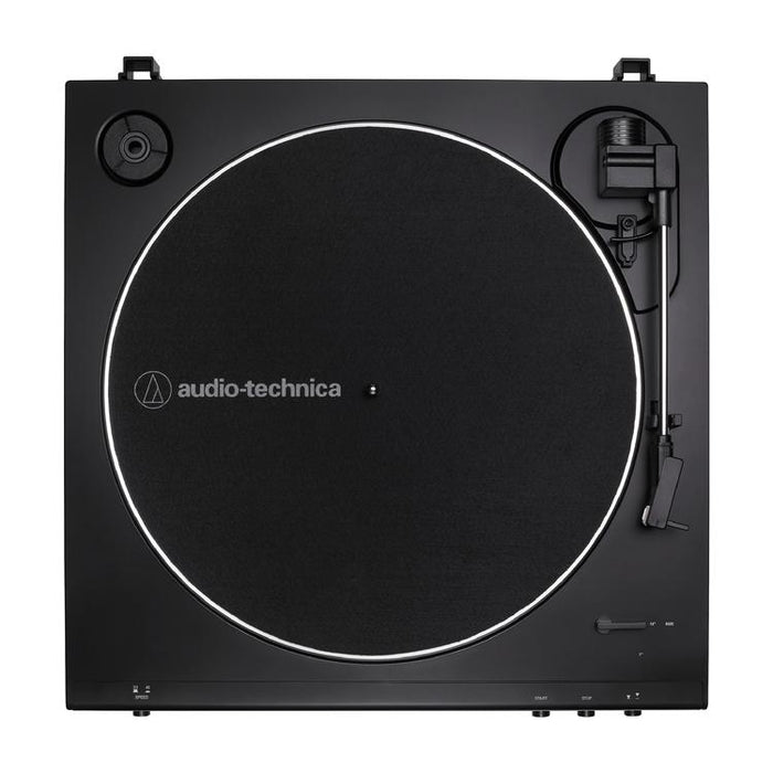 Audio-Technica AT-LP60XBT-USB-BK | Table tournante Stéréo - Entièrement automatique - Entraînement par courroie - USB - Bluetooth - Noir-SONXPLUS Victoriaville